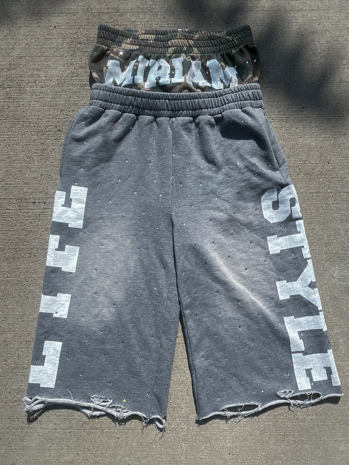 Miriam Double Layer Shorts - Grey